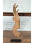Thai Hand-Carved Wooden Temple Dragon Sculpture Mounted on Custom Black Base-13. Asian & Chinese Furniture, Art, Antiques, Vintage Home Décor for sale at FEA Home