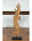 Thai Hand-Carved Wooden Temple Dragon Sculpture Mounted on Custom Black Base-4. Asian & Chinese Furniture, Art, Antiques, Vintage Home Décor for sale at FEA Home