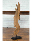 Thai Hand-Carved Wooden Temple Dragon Sculpture Mounted on Custom Black Base-9. Asian & Chinese Furniture, Art, Antiques, Vintage Home Décor for sale at FEA Home
