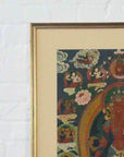 Indian Ceremonial Hindu Deity Hand-Painted on Canvas in Gilded Frame-3. Asian & Chinese Furniture, Art, Antiques, Vintage Home Décor for sale at FEA Home