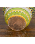 Large Hand-Painted Yellow and Green Jar with Lemons and Scrolling Foliage-17. Asian & Chinese Furniture, Art, Antiques, Vintage Home Décor for sale at FEA Home