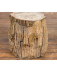 Antique Petrified Wood Tree Stump Drinks Table or Stool Covered in Gesso-7. Asian & Chinese Furniture, Art, Antiques, Vintage Home Décor for sale at FEA Home