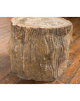 Antique Petrified Wood Tree Stump Drinks Table or Stool Covered in Gesso-8. Asian & Chinese Furniture, Art, Antiques, Vintage Home Décor for sale at FEA Home