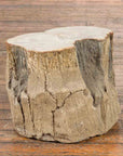 Antique Petrified Wood Tree Stump Drinks Table or Stool Covered in Gesso-2. Asian & Chinese Furniture, Art, Antiques, Vintage Home Décor for sale at FEA Home