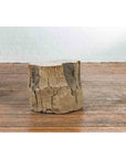 Antique Petrified Wood Tree Stump Drinks Table or Stool Covered in Gesso-10. Asian & Chinese Furniture, Art, Antiques, Vintage Home Décor for sale at FEA Home