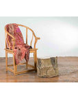 Antique Petrified Wood Tree Stump Drinks Table or Stool Covered in Gesso-3. Asian & Chinese Furniture, Art, Antiques, Vintage Home Décor for sale at FEA Home