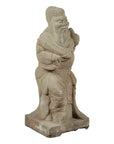 Vintage Chinese Carved Stone Sculpture Of A Monk-1. Asian & Chinese Furniture, Art, Antiques, Vintage Home Décor for sale at FEA Home