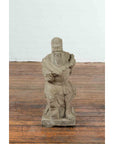 Vintage Chinese Carved Stone Sculpture Of A Monk-3. Asian & Chinese Furniture, Art, Antiques, Vintage Home Décor for sale at FEA Home