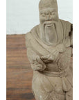 Vintage Chinese Carved Stone Sculpture Of A Monk-6. Asian & Chinese Furniture, Art, Antiques, Vintage Home Décor for sale at FEA Home