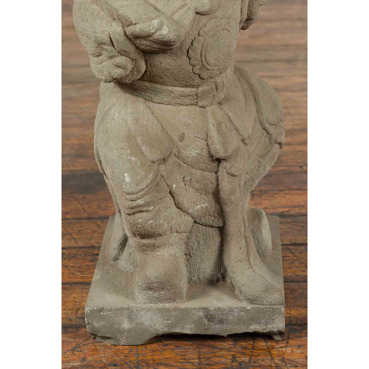 Vintage Chinese Carved Stone Sculpture Of A Monk-7. Asian & Chinese Furniture, Art, Antiques, Vintage Home Décor for sale at FEA Home