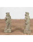 Two Vintage Carved Stone Sculptures of Soldiers from the British Indian Army-13. Asian & Chinese Furniture, Art, Antiques, Vintage Home Décor for sale at FEA Home
