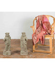 Two Vintage Carved Stone Sculptures of Soldiers from the British Indian Army-3. Asian & Chinese Furniture, Art, Antiques, Vintage Home Décor for sale at FEA Home