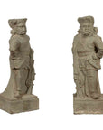 Two Vintage Carved Stone Sculptures of Soldiers from the British Indian Army-1. Asian & Chinese Furniture, Art, Antiques, Vintage Home Décor for sale at FEA Home