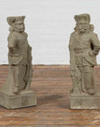 Two Vintage Carved Stone Sculptures of Soldiers from the British Indian Army-2. Asian & Chinese Furniture, Art, Antiques, Vintage Home Décor for sale at FEA Home