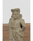 Two Vintage Carved Stone Sculptures of Soldiers from the British Indian Army-6. Asian & Chinese Furniture, Art, Antiques, Vintage Home Décor for sale at FEA Home