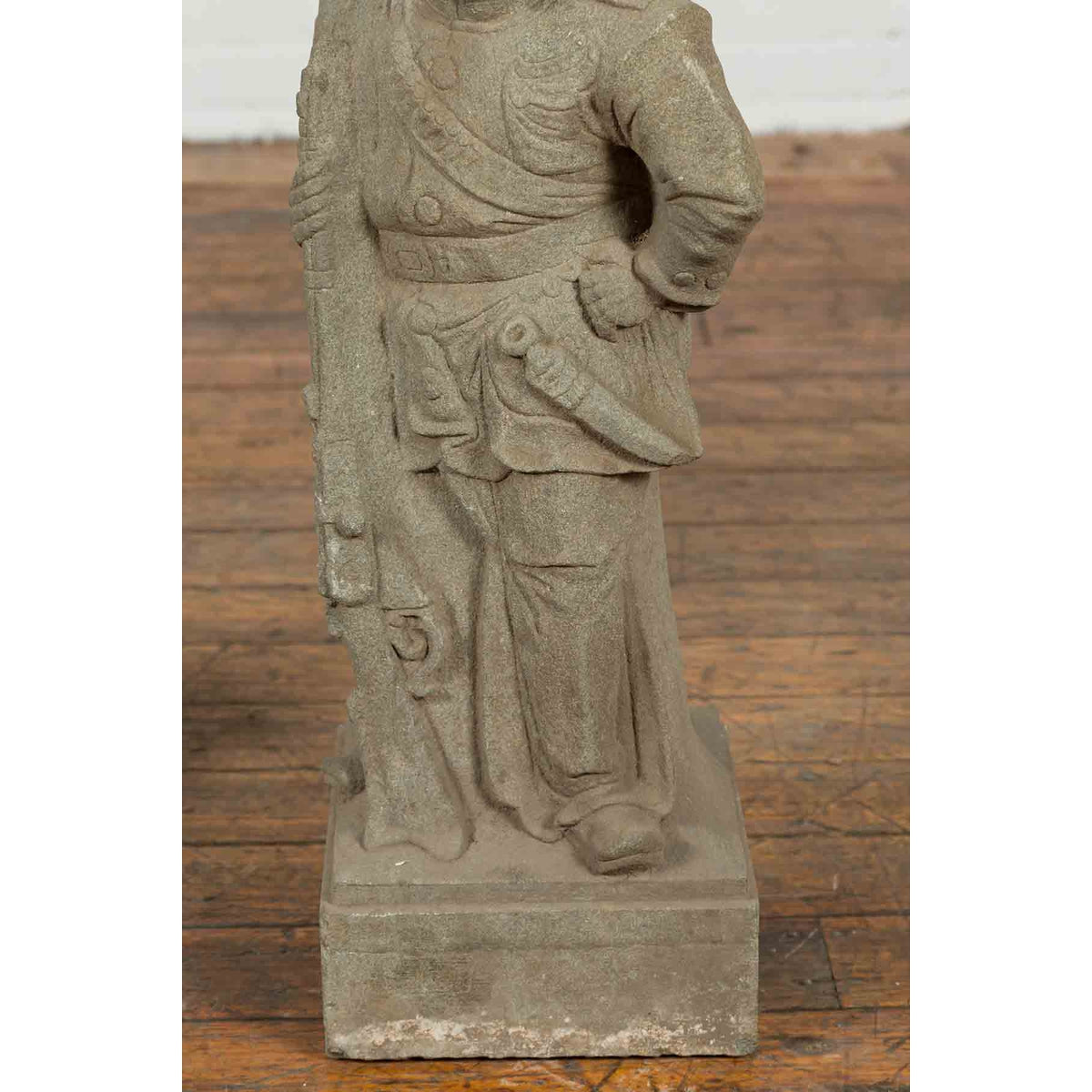 Two Vintage Carved Stone Sculptures of Soldiers from the British Indian Army-7. Asian & Chinese Furniture, Art, Antiques, Vintage Home Décor for sale at FEA Home