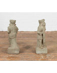 Two Vintage Carved Stone Sculptures of Soldiers from the British Indian Army-11. Asian & Chinese Furniture, Art, Antiques, Vintage Home Décor for sale at FEA Home