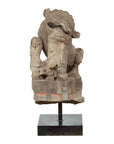Chinese Qing Dynasty 19th Century Hand-Carved Foo Dog Sculpture Mounted on Base-1. Asian & Chinese Furniture, Art, Antiques, Vintage Home Décor for sale at FEA Home