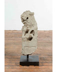 Chinese Qing Dynasty Mid 19th Century Hand-Carved Foo Dog Temple Decoration-8. Asian & Chinese Furniture, Art, Antiques, Vintage Home Décor for sale at FEA Home