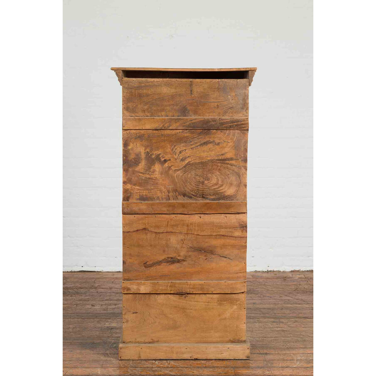 19th Century Indian Wooden Cabinet with Single Fretwork Door and Brass Handle-11. Asian & Chinese Furniture, Art, Antiques, Vintage Home Décor for sale at FEA Home