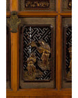 Chinese 19th Century Dowry Chest with Fretwork and Carved Gilt Characters-12. Asian & Chinese Furniture, Art, Antiques, Vintage Home Décor for sale at FEA Home