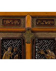 Chinese 19th Century Dowry Chest with Fretwork and Carved Gilt Characters-15. Asian & Chinese Furniture, Art, Antiques, Vintage Home Décor for sale at FEA Home