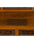 Chinese 19th Century Dowry Chest with Fretwork and Carved Gilt Characters-16. Asian & Chinese Furniture, Art, Antiques, Vintage Home Décor for sale at FEA Home