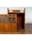 Chinese 19th Century Dowry Chest with Fretwork and Carved Gilt Characters-19. Asian & Chinese Furniture, Art, Antiques, Vintage Home Décor for sale at FEA Home
