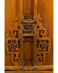 Chinese 19th Century Dowry Chest with Fretwork and Carved Gilt Characters-23. Asian & Chinese Furniture, Art, Antiques, Vintage Home Décor for sale at FEA Home