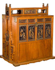 Chinese 19th Century Dowry Chest with Fretwork and Carved Gilt Characters-1. Asian & Chinese Furniture, Art, Antiques, Vintage Home Décor for sale at FEA Home