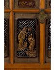 Chinese 19th Century Dowry Chest with Fretwork and Carved Gilt Characters-11. Asian & Chinese Furniture, Art, Antiques, Vintage Home Décor for sale at FEA Home