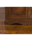 Indian Vintage Wooden Cabinet with Lattice Motifs and Carved Panels-9. Asian & Chinese Furniture, Art, Antiques, Vintage Home Décor for sale at FEA Home