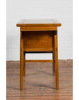 Chinese 19th Century Qing Dynasty Elm Table with Carved Spandrels and Drawers-11. Asian & Chinese Furniture, Art, Antiques, Vintage Home Décor for sale at FEA Home