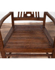 Vintage Dutch Colonial Armchair with Pierced Wood Back Splat, Several Available-9. Asian & Chinese Furniture, Art, Antiques, Vintage Home Décor for sale at FEA Home