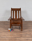 Antique Indonesian Teak Plantation Lounge Chair from Madura with Slanted Back-3. Asian & Chinese Furniture, Art, Antiques, Vintage Home Décor for sale at FEA Home