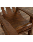 Antique Indonesian Teak Plantation Lounge Chair from Madura with Slanted Back-5. Asian & Chinese Furniture, Art, Antiques, Vintage Home Décor for sale at FEA Home