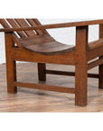 Antique Indonesian Teak Plantation Lounge Chair from Madura with Slanted Back-7. Asian & Chinese Furniture, Art, Antiques, Vintage Home Décor for sale at FEA Home
