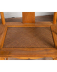 Ming Dynasty Style Wedding Armchairs with Curving Arms and Woven Rattan Seats-12. Asian & Chinese Furniture, Art, Antiques, Vintage Home Décor for sale at FEA Home