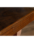 Chinese Vintage Art Deco Ribbed Game Table with Pull-Out Drawers and Canted Legs-7. Asian & Chinese Furniture, Art, Antiques, Vintage Home Décor for sale at FEA Home