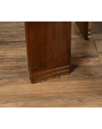 Chinese Vintage Art Deco Ribbed Game Table with Pull-Out Drawers and Canted Legs-13. Asian & Chinese Furniture, Art, Antiques, Vintage Home Décor for sale at FEA Home