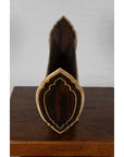 Antique Indonesian Handmade Boat Model on Pedestal with Bone Inlay over Wood-11. Asian & Chinese Furniture, Art, Antiques, Vintage Home Décor for sale at FEA Home