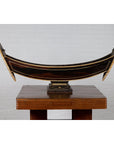 Antique Indonesian Handmade Boat Model on Pedestal with Bone Inlay over Wood-2. Asian & Chinese Furniture, Art, Antiques, Vintage Home Décor for sale at FEA Home
