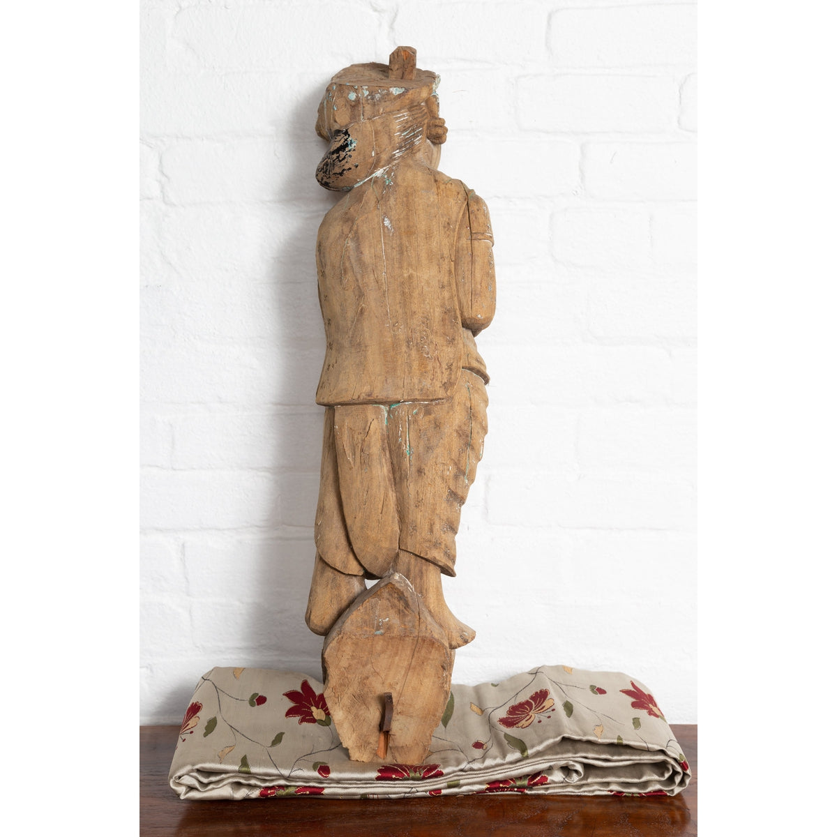 Antique Indian Gujarat Hand Carved Temple Carving Statue Depicting a Woman-11. Asian & Chinese Furniture, Art, Antiques, Vintage Home Décor for sale at FEA Home