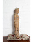 Antique Indian Gujarat Hand Carved Temple Carving Statue Depicting a Woman-9. Asian & Chinese Furniture, Art, Antiques, Vintage Home Décor for sale at FEA Home