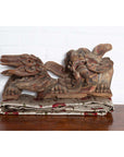 Pair of Chinese 19th Century Hand Carved and Painted Temple Guardian Lions-8. Asian & Chinese Furniture, Art, Antiques, Vintage Home Décor for sale at FEA Home