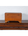 Antique Indonesian Wooden Blanket Chest with Inner Red and Black Lacquered Decor-9. Asian & Chinese Furniture, Art, Antiques, Vintage Home Décor for sale at FEA Home