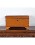 Antique Indonesian Wooden Blanket Chest with Inner Red and Black Lacquered Decor-10. Asian & Chinese Furniture, Art, Antiques, Vintage Home Décor for sale at FEA Home