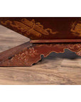 Vintage Burmese Prayer Book Holder with Unusual Shape and Carved Pedestal Base-11. Asian & Chinese Furniture, Art, Antiques, Vintage Home Décor for sale at FEA Home