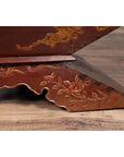 Vintage Burmese Prayer Book Holder with Unusual Shape and Carved Pedestal Base-12. Asian & Chinese Furniture, Art, Antiques, Vintage Home Décor for sale at FEA Home