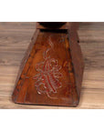 Vintage Burmese Prayer Book Holder with Unusual Shape and Carved Pedestal Base-13. Asian & Chinese Furniture, Art, Antiques, Vintage Home Décor for sale at FEA Home